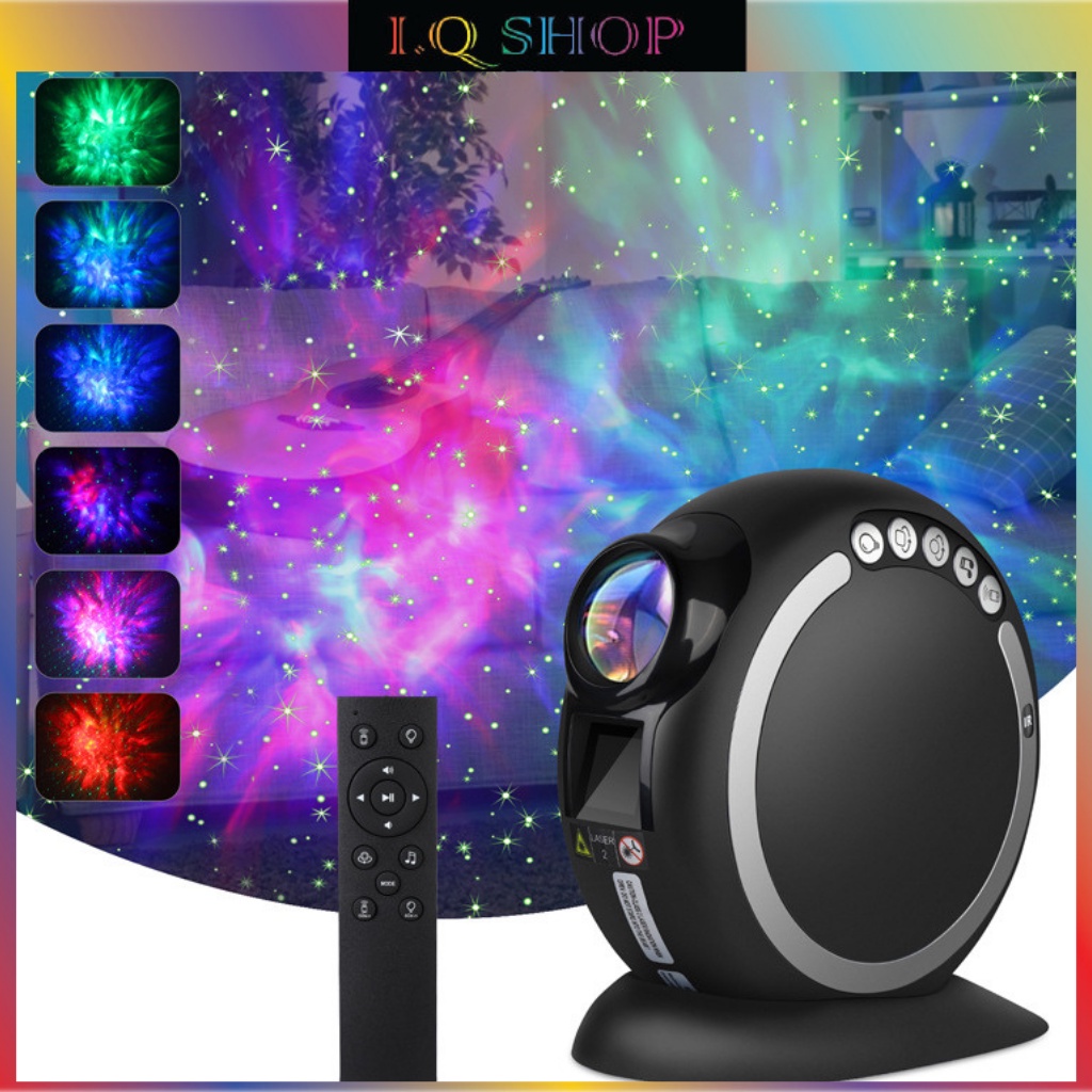 Đèn Bay Phòng Galaxy Thiên Hà V5 Kết Nối Loa Blutooth 7 Màu Chiếu Bầu Trời Sao Ngân Hà Thiên Hà Vũ Trụ 3D
