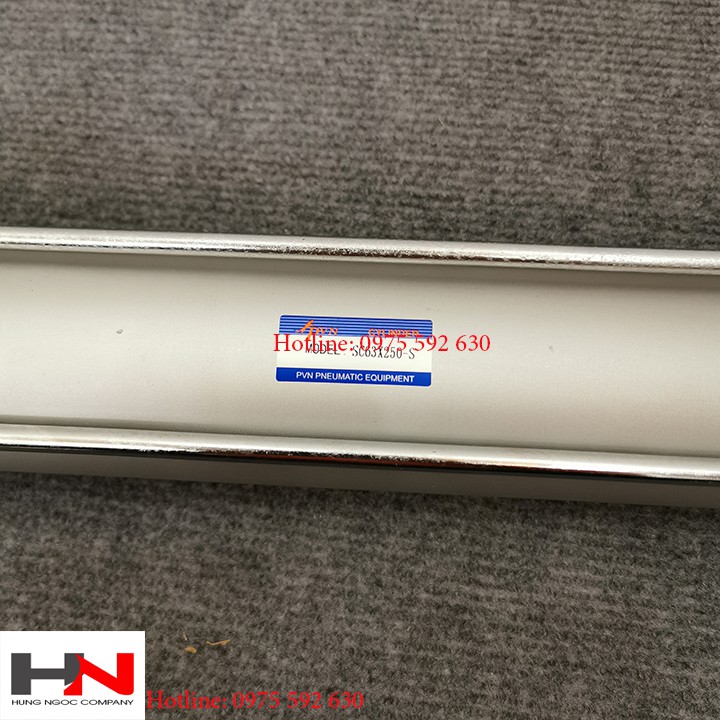 Xi lanh khí nén 63x150 có kèm van tiết lưu ống 8mm