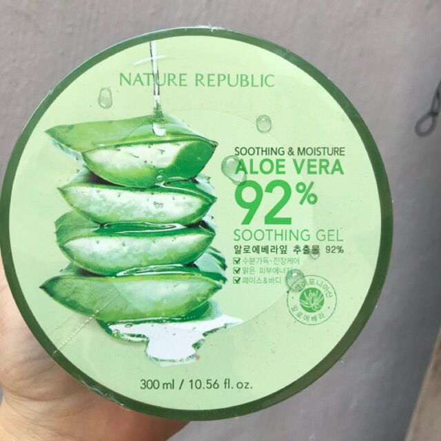 GEL LÔ HỘI 92% , 100% NATURE REPUBLIC ALOE VERA KB