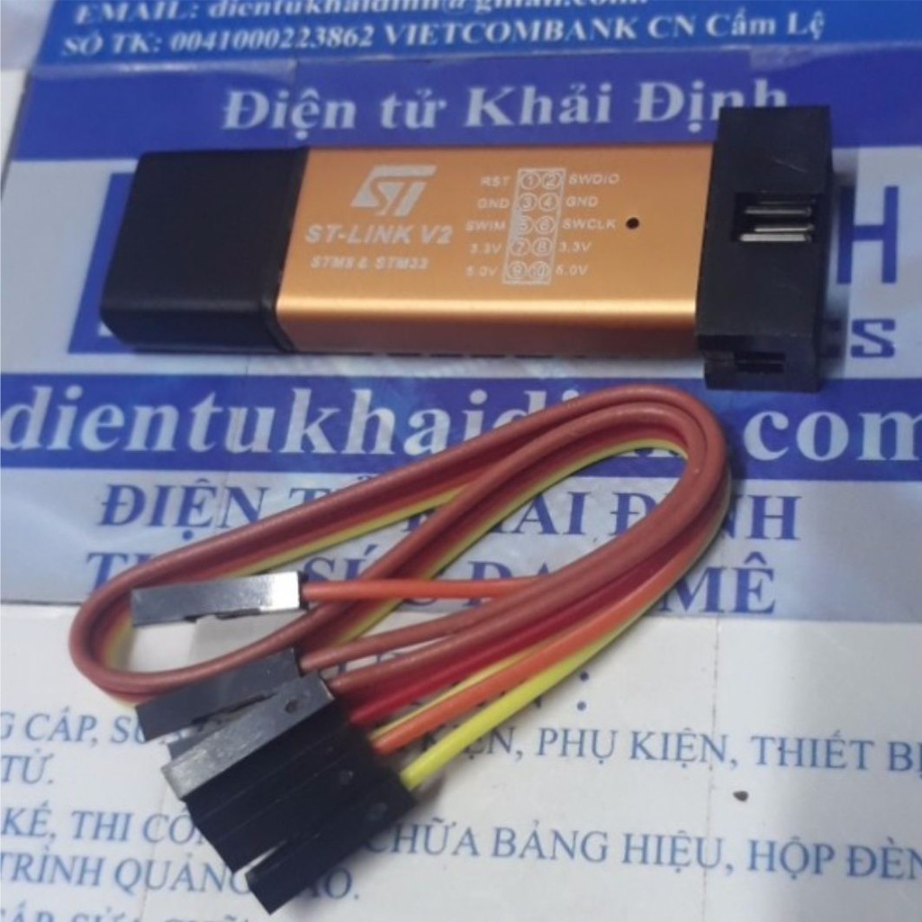 module mạch nạp VĐK STM ST-LINK V2 USB to TTL kde3261