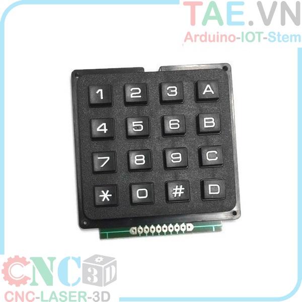 Bàn Phím Ma Trận Nhựa Cứng 4x4 Keypad