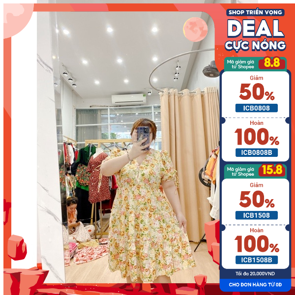 Đầm Babydoll tầng tay ngắn