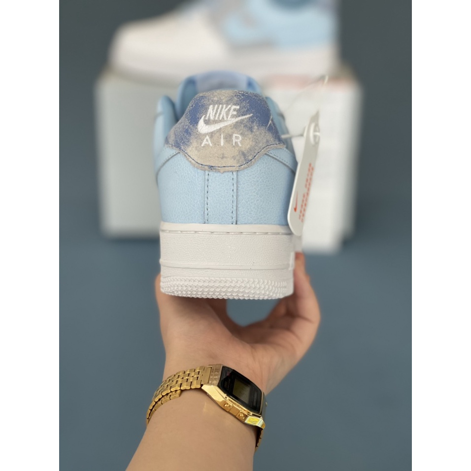 [More&amp;More] Giày Sneaker AF1 custom Blue Tiedye chất lượng nguyên bản MSN2771