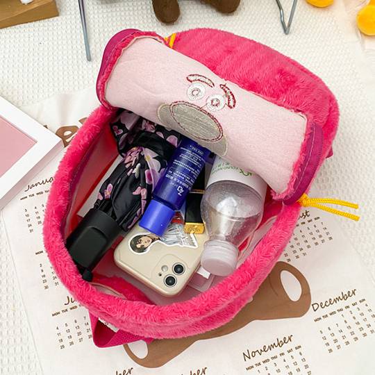 Gấu dâu DISNEY Ba Lô Đi Học Hình Gấu Pooh Lotso Sullivan Người Ngoài Hành Tinh Hoạt Hình Cho Bé Gái