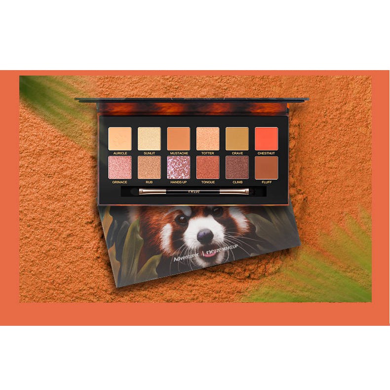 Bảng phấn mắt 12 ô Mezze adventurer eyeshadow palette chính hãng Mezze nội địa Trung MZ-4333 | BigBuy360 - bigbuy360.vn