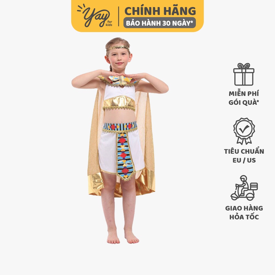 Đồ hóa trang trẻ em - Váy Nữ Hoàng Ai cập | Egypt Queen Dress - G0231 - Yay