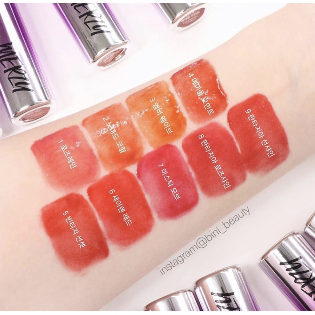 Son tint bóng siêu lì, cho đôi môi căng mọng Merzy Aura Dewy Tint | BigBuy360 - bigbuy360.vn