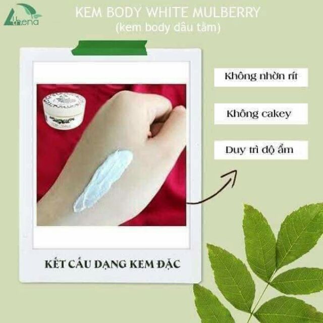 Kem Trắng Da BoDy Dâu Tằm Athena