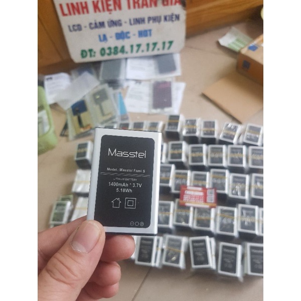 Pin Masstel Fami S /Fami 12/Fami 5, dung lượng pin 3000mAh