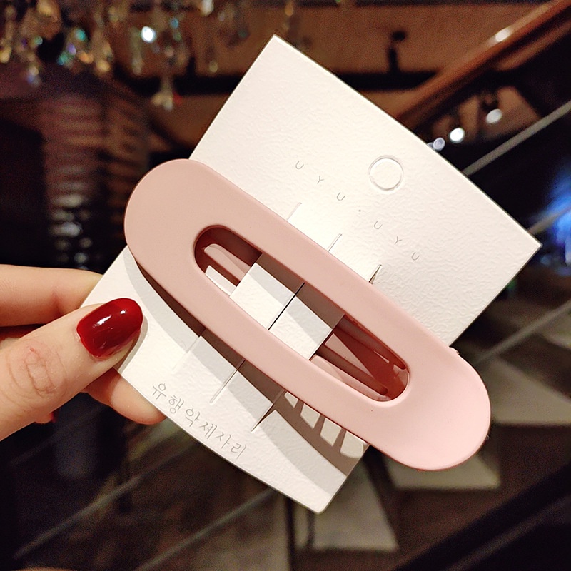 Kẹp tóc mỏ vịt Haimeikang màu trơn thời trang Hàn Quốc cho nữ