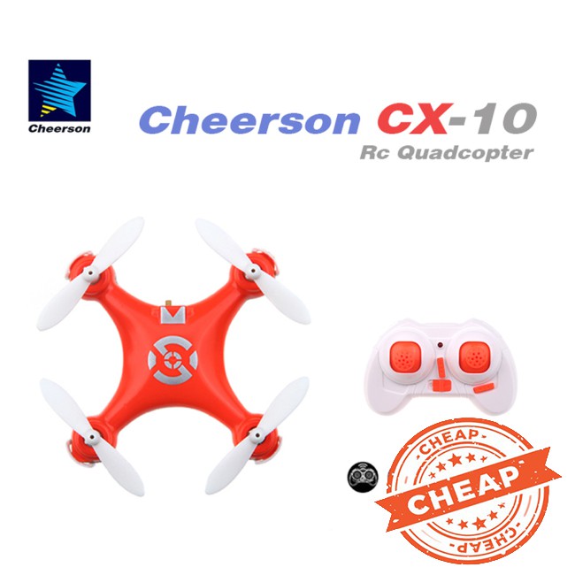 RC Máy Bay Quadcopter Cheerson Cx-10 Cx10 Mini 2.4g 4ch 6 Axis Led