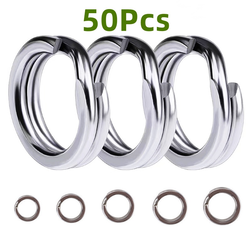 50 Khoen Inox Gắn Mồi Giả Câu Cá