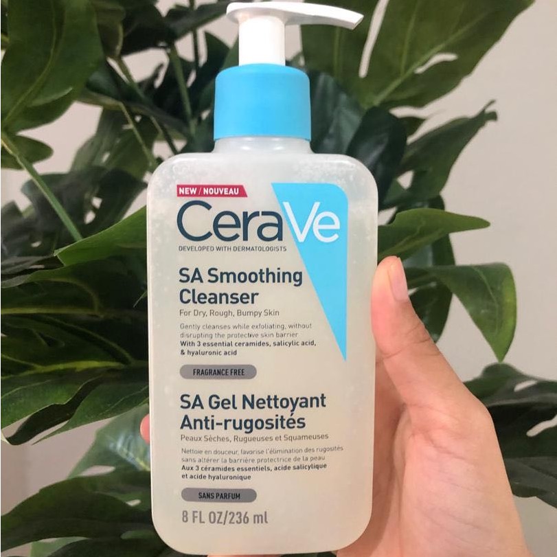 Cerave SA Smoothing Cleanser - Sữa Rửa Mặt Cho Da Rất Khổ Mẩn Đỏ 236ml