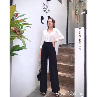 Quần Ống Suông Khóa Sườn -Quần ống suông tôn dáng quá tuyệt vời,cạp cao kết hợp khoá sườn qua tiện.