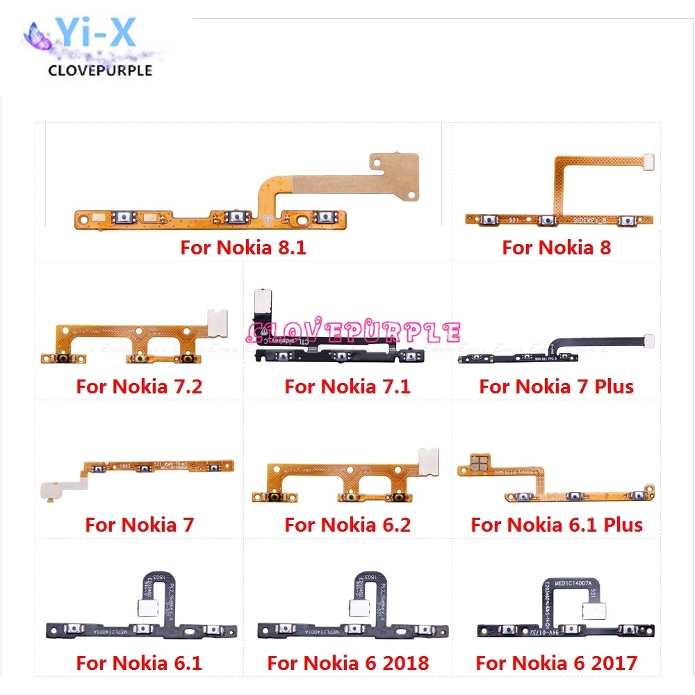 Dây cáp dẻo công tắc nguồn cho Nokia 7 6.1 Plus 8 8.1 7.1 7.2 6.2 6 2017 2018