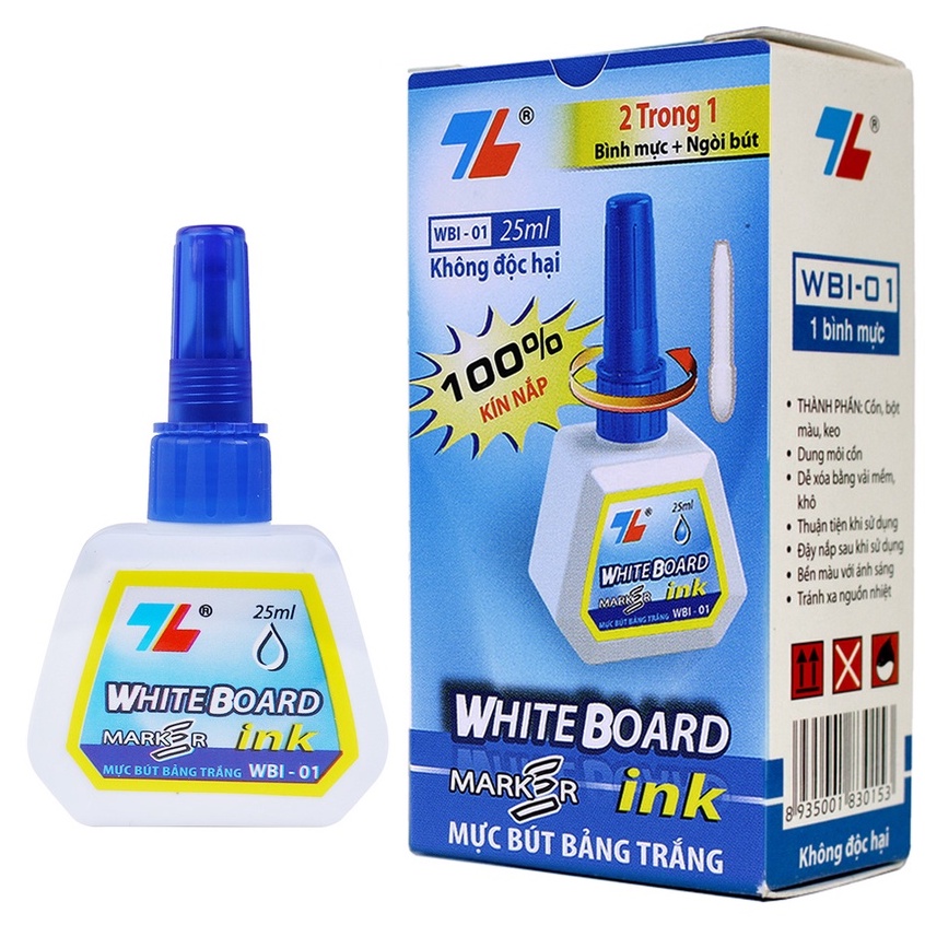 Mực bút lông bảng WBI 01, mực châm bút viết bảng