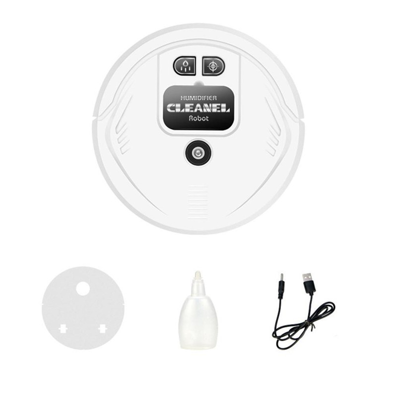 【In stock】 Disinfection Smart Sweeping Robot Vacuum Sweeper Rechargeable-White H3VN