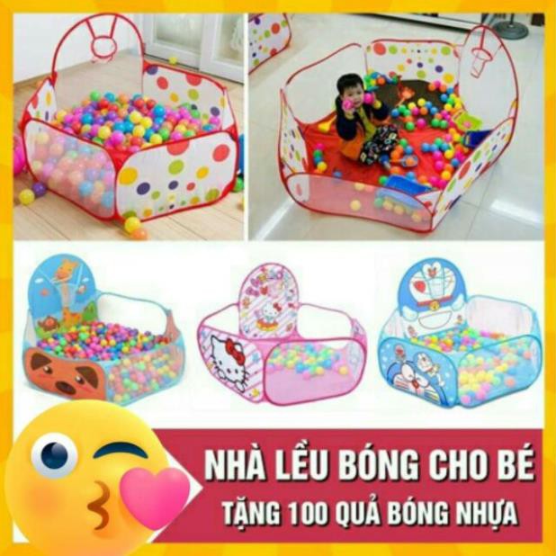 [GIÁ SỈ]  Lều bóng nhà banh kèm 100 bóng nhựa