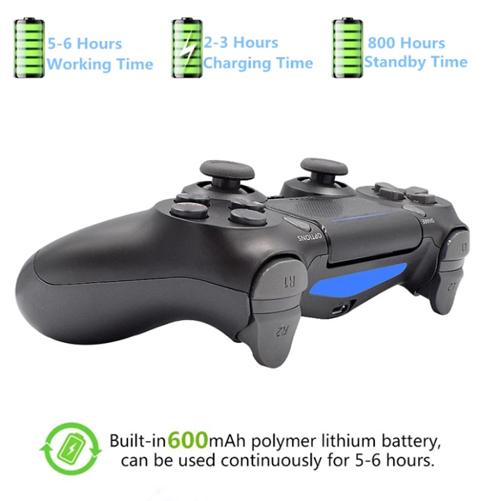 Tay Game không Dây Wireless GamePad, Dùng Cho Máy PS4 - Cho PC - Laptop - Điện Thoại IOS Và Android