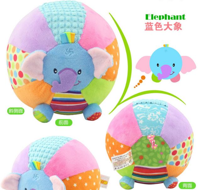 [Mã LIFE0503TOYS giảm 10% đơn 0Đ] Bóng Vải Mềm Lục Lạc Luyện Vận Động Đồ Chơi An Toàn Cho Bé B10