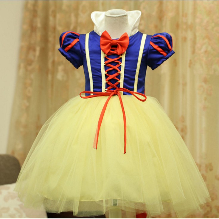 Váy đầm hóa trang công chúa Bạch Tuyết cho bé gái từ 2 đến 5 tuổi E154