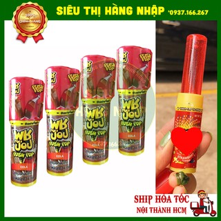 Combo 4 kẹo son môi vị cola Push Pop Thái Lan