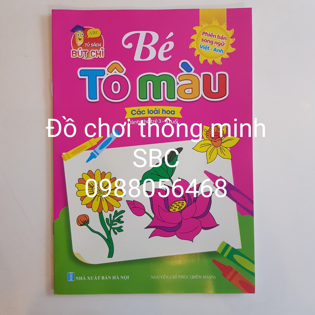 Tô màu bộ 8 cuốn rõ nét đẹp cho bé