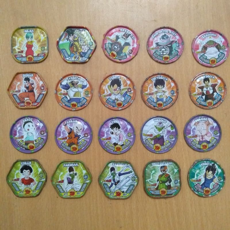 [Một Thẻ] Thẻ Xu Lục Giác Toonies Dragon Ball Z Hàng Cổ 2ND - Thẻ Xu 7 Viên Ngọc Rồng Goku