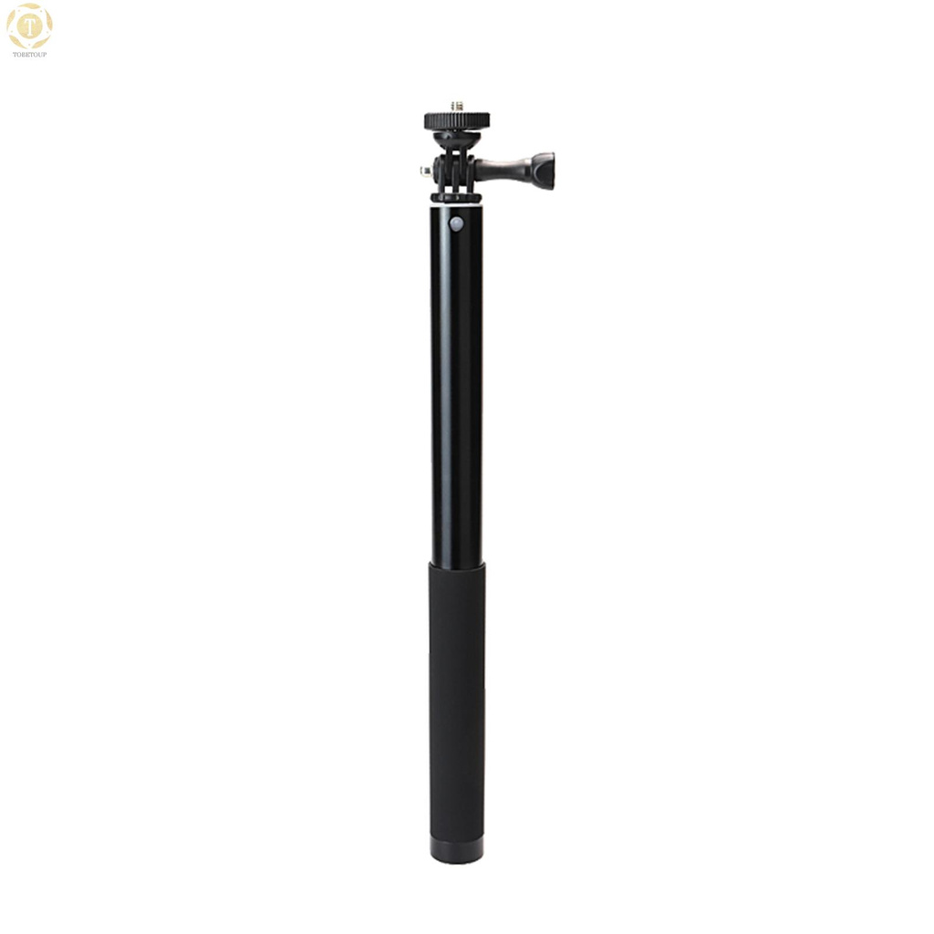 Shipped within 12 hours】 Sports Camera Selfie Stick Vlog Bracket Aluminum Alloy Max.150cm Extendable Length with 1/4 Inch Screw for Action Cameras Digital Cameras Smartphones Selfie Stick [TO]