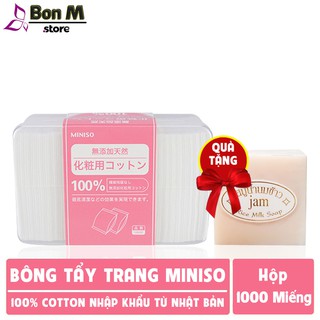 Bông Tẩy Trang 💖FREESHIP💖 Bông Tẩy Trang Miniso 1000 Miếng Nhật Bản