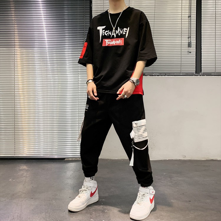 Bộ Đồ Thun Nam Thể Thao Ngắn Tay In TEGNAMNEL Kết Hợp Quần Jogger Túi Hộp Phối Dây SEPTEMBERGIRL1989 SET NAM 9000096 | BigBuy360 - bigbuy360.vn