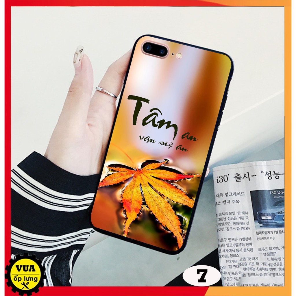 Ốp lưng kính in Hoa Sen Vàng 3D cho dòng điện thoại iPhone 6 Plus - iPhone 6s Plus - iPhone 7 Plus - iPhone 8 Plus đẹp
