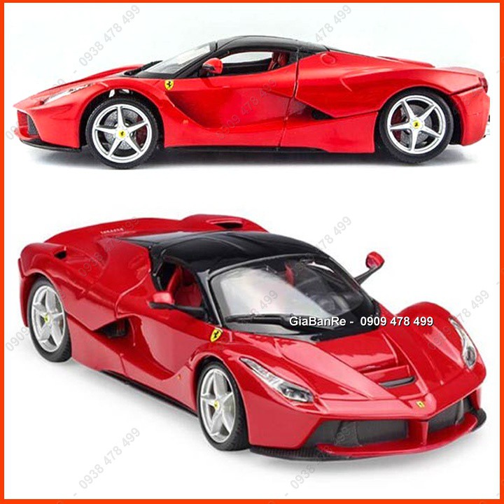 Xe Mô Hình Kim Loại La Ferrari Tỉ Lệ 1:24  - Đỏ - Bburago - 8181d