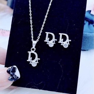 Bộ trang sức nữ bạc ta - dây chuyền nữ bạc ta - bông tai nữ Bạc ta