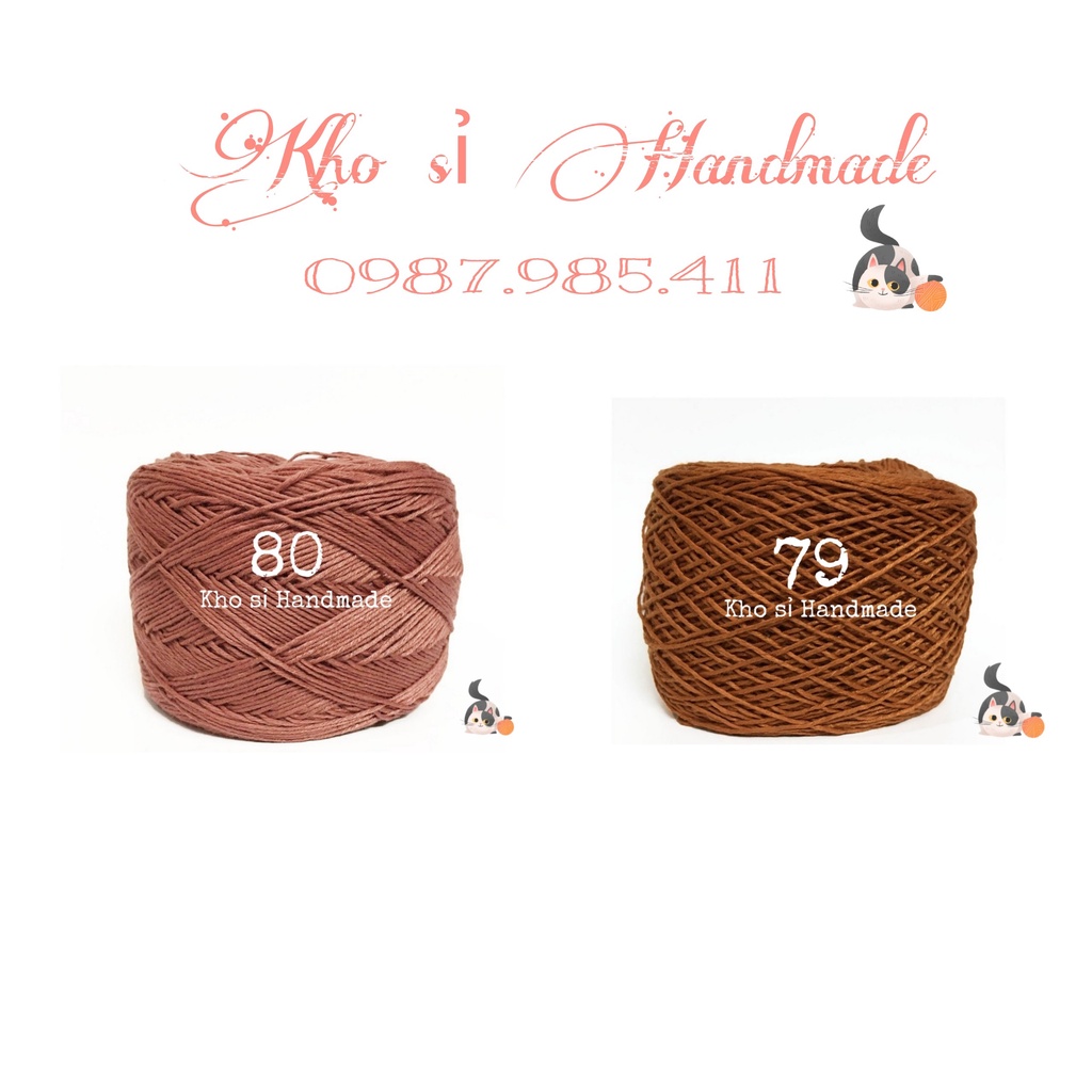 Sợi Cotton Việt Nam 1mm (Mã 51 đến 96) (Cuộn 100gram)