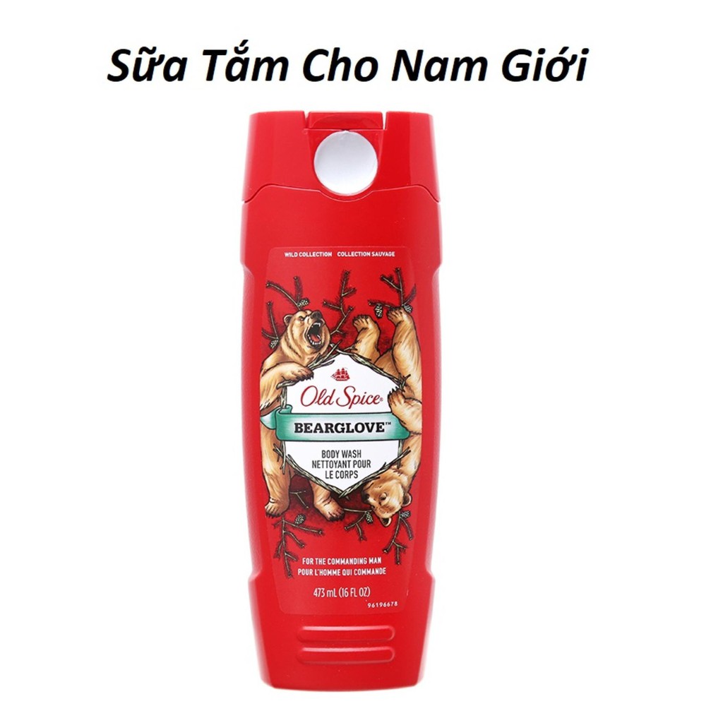 Sữa tắm Cho Nam Old Spice Bearglove Nam Tính 473ml