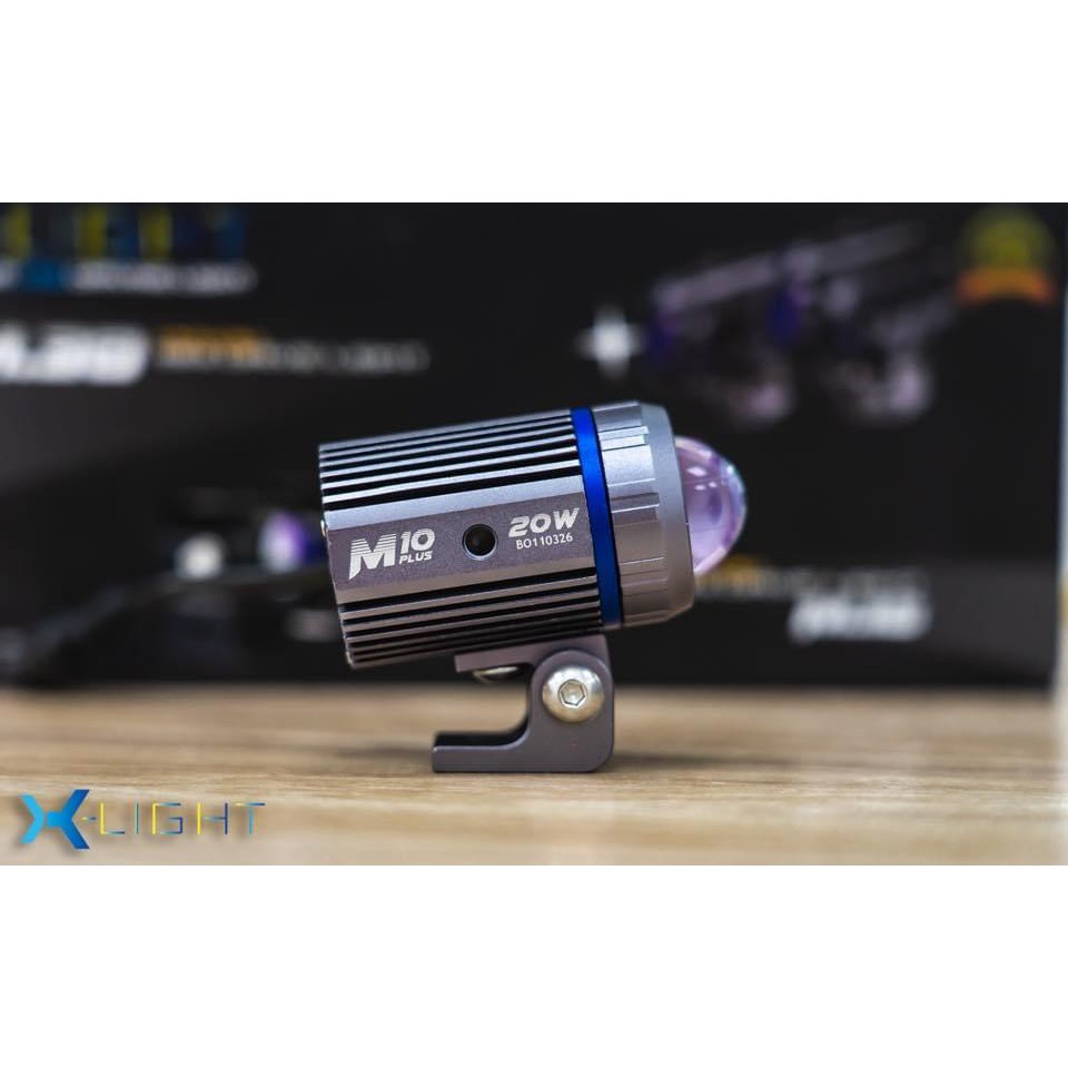 ▣∈1 bóng - Bảo hành 12t Đèn Bi Led Mini X-Light M10 trợ sáng gương cầu Xlight GTR