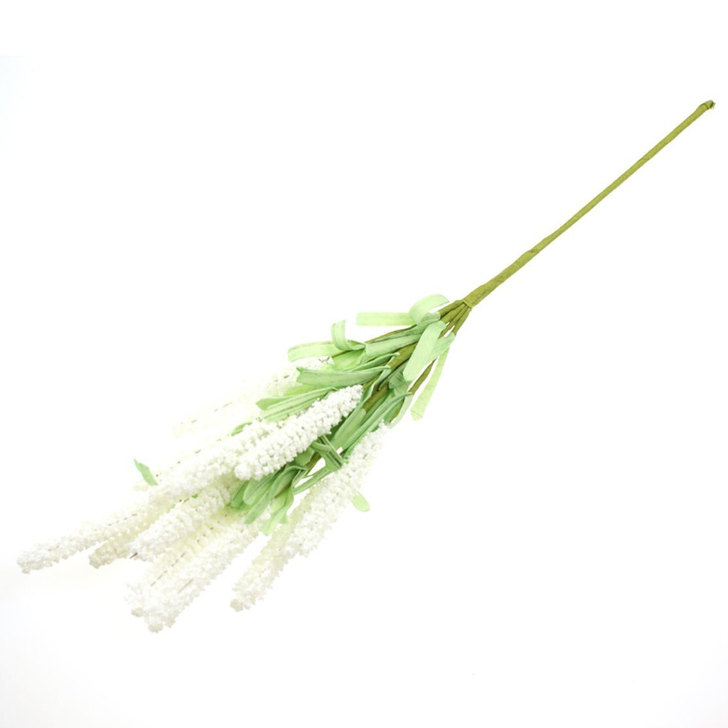 12 Heads Artificial Lavender Flowers Leaves Bouquet Yard Home Garden Décor
