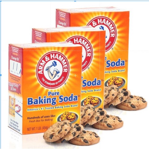 Combo 3 hộp : Muối nổi Baking Soda tinh khiết 454g
