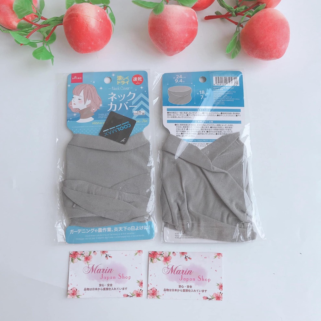 (Chuẩn Nhật) Khăn che cổ giúp chống UV chống đen cổ chất vải làm mát Nhật Bản