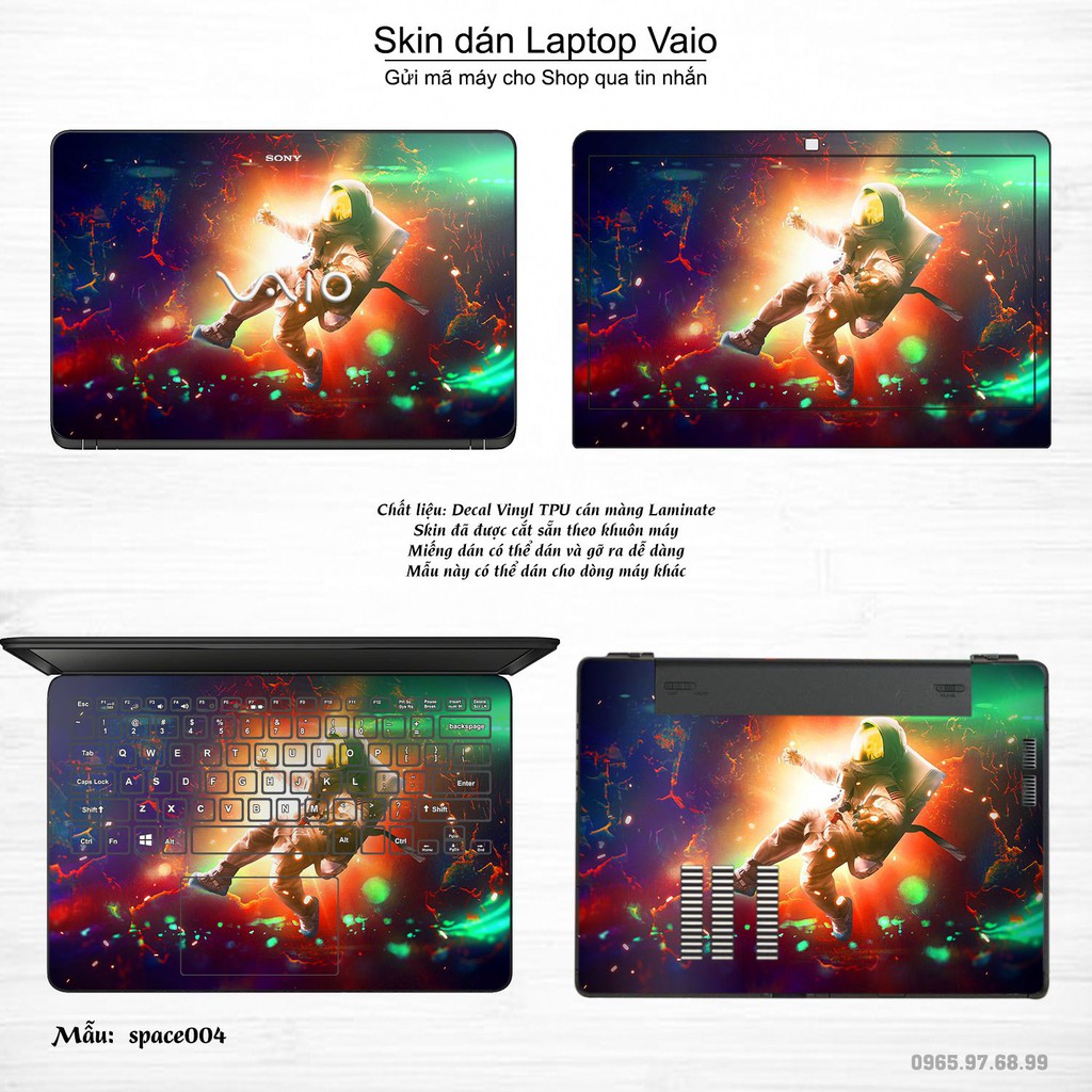 Skin dán Laptop Sony Vaio in hình không gian (inbox mã máy cho Shop)