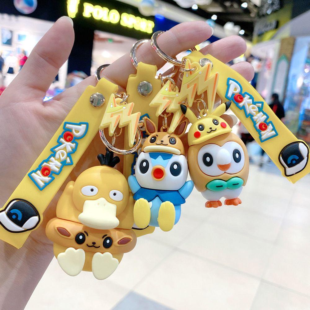 LANFY Móc Khóa Hình Chú Vịt Pokemon Dễ Thương