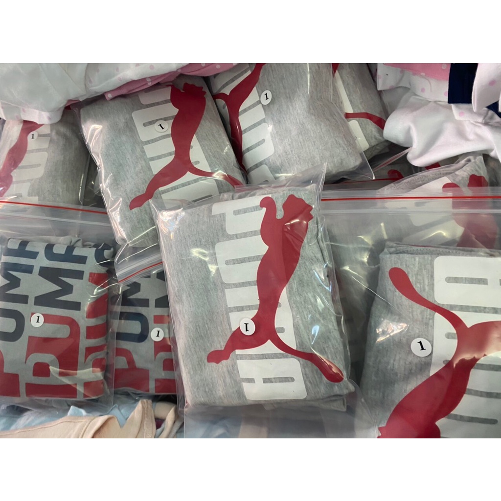 BỘ NGẮN CÓ TAY VÀ SÁT NÁCH THỂ THAO PUMA CHO BÉ TRAI 7-24KG