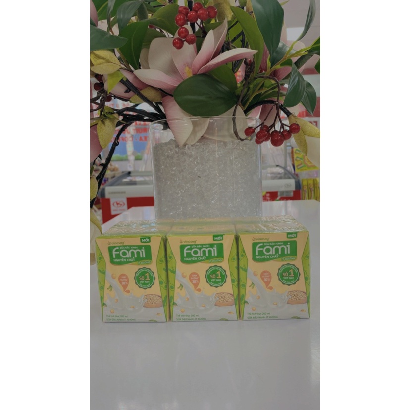 Lốc 6 - Sữa Đậu Nành FAMI Nguyên Chất Ít Đường
