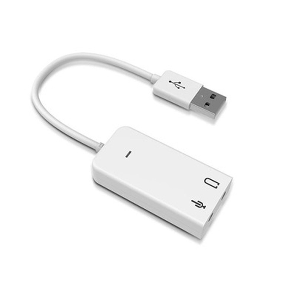 Cáp chuyển đổi USB ra cổng 3.5 (1 Audio và 1 Mic) Chất lượng âm thanh 7.1