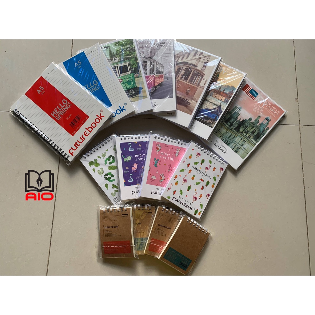Sổ Lò Xo A5, A6, A7 85 Trang - Sổ Note Book  Lò Xo Futurebook - Sổ Tay Lò Xo Văn Phòng, Học Sinh