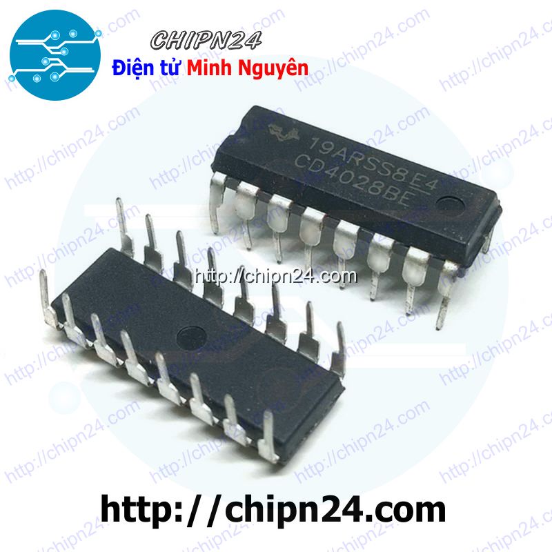 [4 CON] IC CD4028 DIP-16 (CD4028BE 4028)