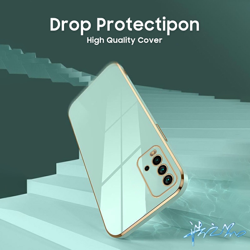 Ốp Điện Thoại Bảo Vệ Ống Kính Kèm Dây Đeo Cho Redmi 10C 10A 10 9A 9A 9T 9S 9C 9 Note 7 8 9 10 11 Pro