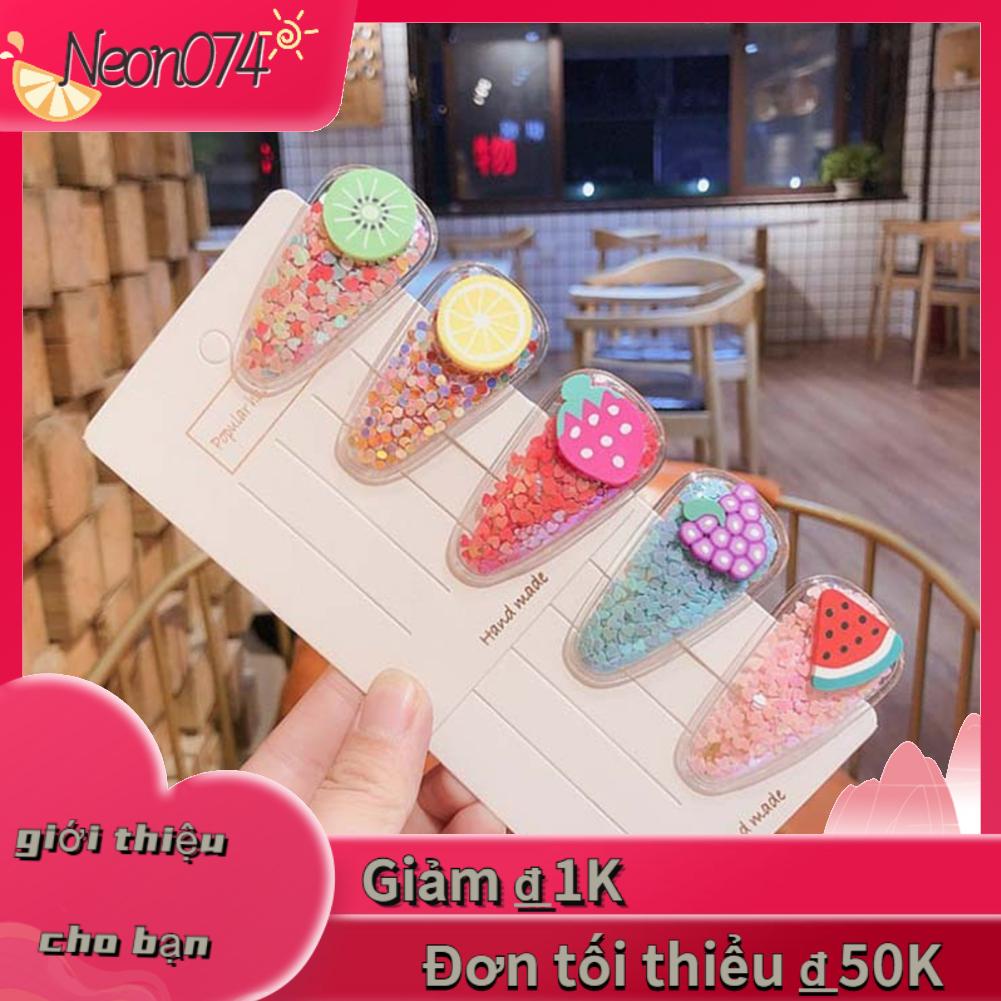 Neon074 Neon074 Chụp ảnh Kẹp tóc Trái cây trong suốt Ngọt ngào Phụ kiện tạo kiểu Barrette cho nữ sinh tiệc tùng Kỳ nghỉ