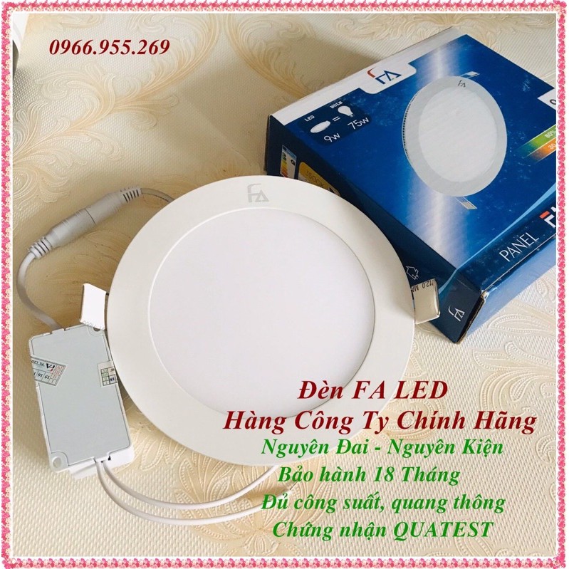 Đèn Led Âm Trần Siêu Mỏng hàng Công ty chính hãng 6w-9 siêu sáng, siêu tiết kiệm điện, bảo hành 18 tháng